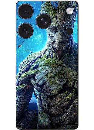 Чехол силиконовый бампер для iphone 17 pro max с рисунком грут groot стражи галактики