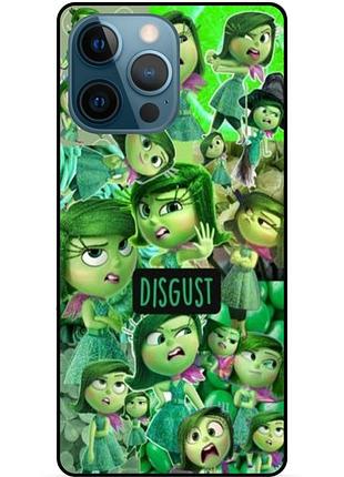 Чехол силиконовый бампер для iphone 16 pro max с рисунком головоломка disgust