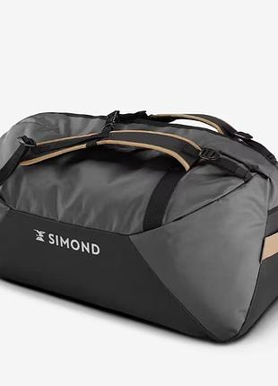 Спортивная дорожная сумка/рюкзак для трекинга simond 100л 75 x 45 x 40см серый