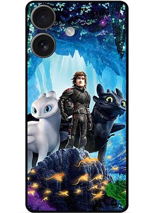 Чехол силиконовый для iphone 17 с рисунком как приручить дракона