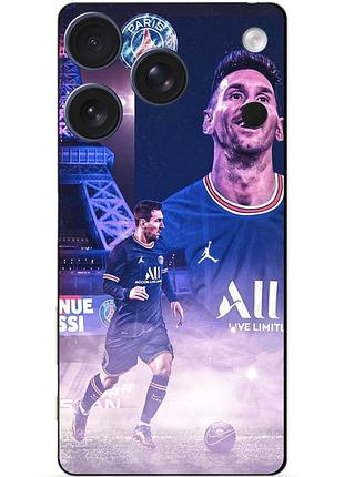 Силіконовий чохол бампер для iphone 17 pro max з малюнком messi psg мессі
