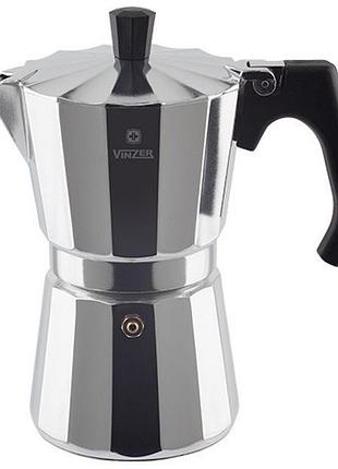 Гейзерна кавоварка vinzer moka espresso induction, 9 чашок 89384