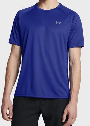 Чоловіча синя футболка under armour, розмір s, в гарному стані