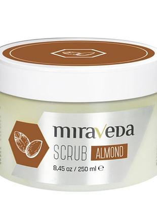 Скраб с миндальным маслом miraveda 250г italwax