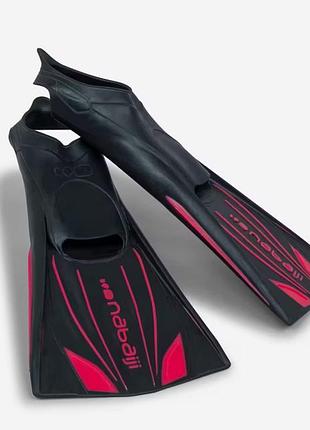 Ласты для плавания, сноркелинга nabaiji topfins (40/42 размер) черный