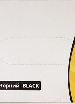 Перчатки винил черные, неопудренные, 100шт. l medicom