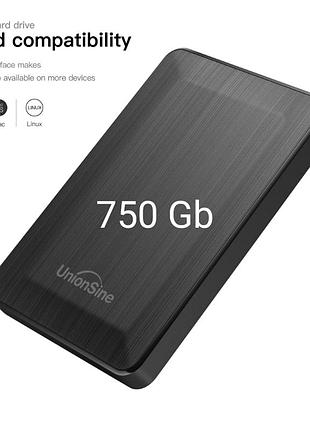 Жесткий диск 750 gb unionsine (toshiba, wd) - hd2510 для пк / macos / ps4 / xbox оригинал! портативный внешний