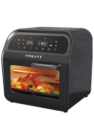 Фритюрница сенсорная многофункциональная sokany sk-zg-8032, 16 л, 1700 вт (12)