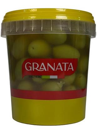 Оливки зеленые granata сладкие гигантские с костью сладкие olive verdi dolci giganti, 900 г