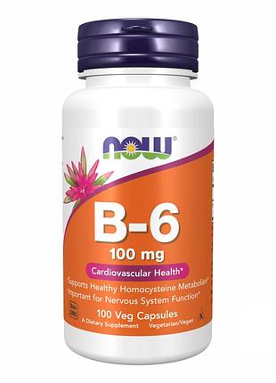 Витамин b6 b-6 100 mg - 100 капсул для поддержания энергии