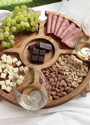 Дубовый винный столик, подарок к новому году