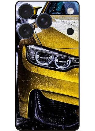 Чехол силиконовый бампер для iphone 17 pro с рисунком bmw бмв машина авто
