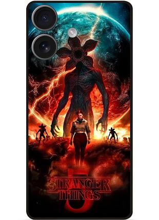 Силиконовый чехол бампер для iphone 17 с рисунком stranger things 5