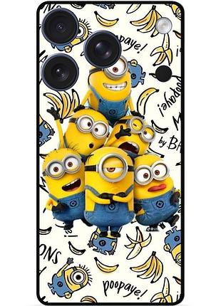 Силиконовый бампер чехол для iphone 17 pro с рисунком minion миньоны