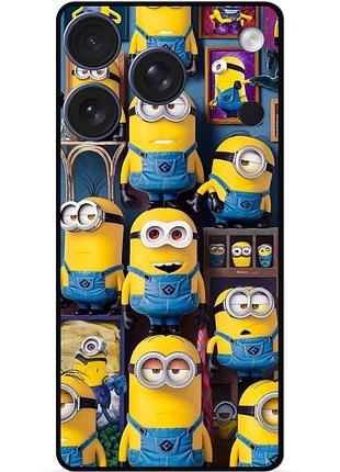 Силиконовый бампер чехол для iphone 17 pro с картинкой миньоны minion