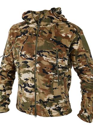 Маскирующий костюм водонепроницаемый multicam alpine 1226-xl, xl, тактическая флисовая кофта мультикам, в наличии, мультикам