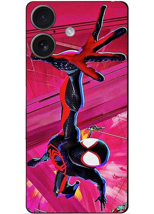 Чехол силиконовый бампер для iphone 17 с рисунком spider man человек паук майлз моралес