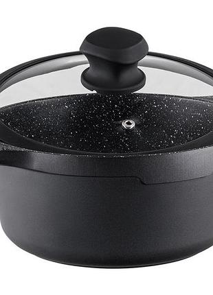 Кастрюля с крышкой vinzer kuro induction line 2,2 л 50427