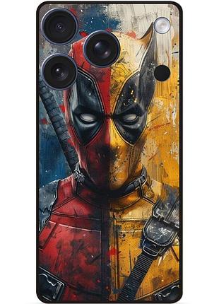 Силіконовий бампер чохол для iphone 17 pro з малюнком росомаха marvel дэдпул