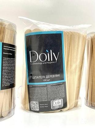 Шпатель для депиляции стандарт в тубусе 120шт. doily