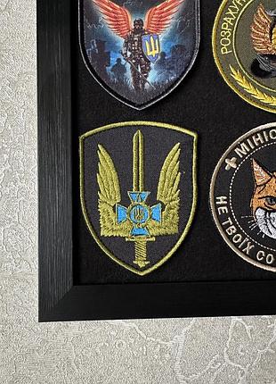 Стенд для шевронів у рамці — патч-панель у рамці, патч-борд, панель для шевронів, рамка для нашивок 4