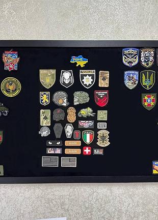 Стенд для шевронів у рамці — патч-панель у рамці, патч-борд, панель для шевронів, рамка для нашивок 6