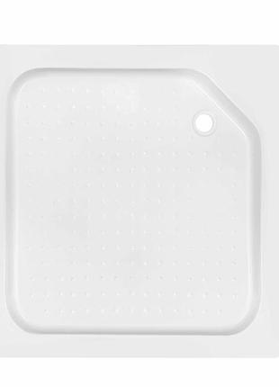 Душевой поддон lidz kapielka st90×90×14, низкий, квадратный, диаметр слива 52 мм