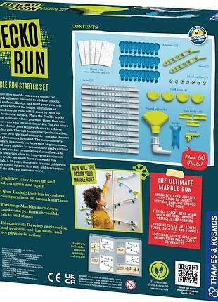 Thames & kosmos gecko run marble run starter set stem темз н космос вертикальний динамічний конструктор 63 дет 2
