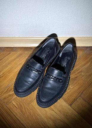 Шкіряні лофери rieker 3