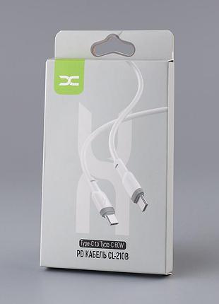 Кабель type c type c 60w dc cl 210b белый