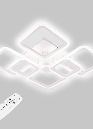 Потолочная led люстра, светильник светодиодный sunlight белый 6325/4+2s