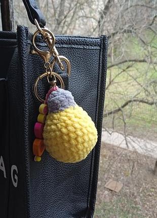 Лампочка брелок  handmade🧶подвеска на сумку