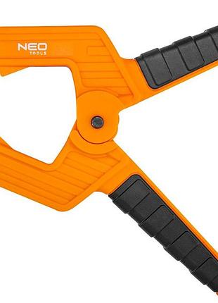 Струбцина neo tools, зажим пружинный, пластик, 75мм