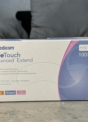Перчатки нитрил, неопудренные, xs розовые medicom