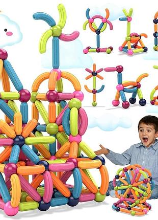 Детский магнитный конструктор 42 элемента 7