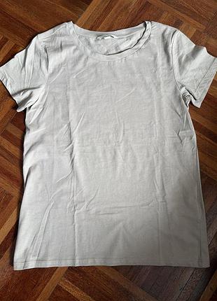 Нова бавовняна базова тоненька футболка h&m xs 34 швеція 🇸🇪