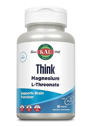 Мысли магний think magnesium 2000mg - 60 tabs для поддержки мозга
