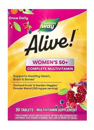 Полный мультивитамин для женщин 50+ women's 50+ complete multivitamin - 50 tabs для женщин старше 50 лет