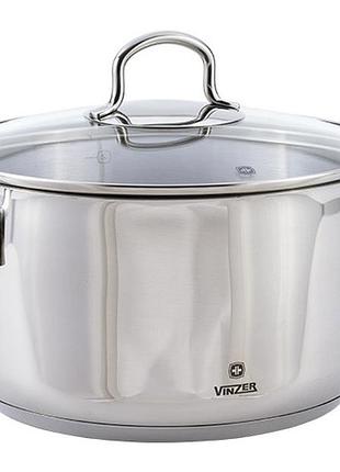 Кастрюля vinzer techno 16х8 см., 1,5 л. 50080