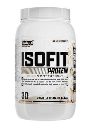 Протеїновий ізолят isofit - 30 порцій, vanilla bean ice cream для зростання м'язів