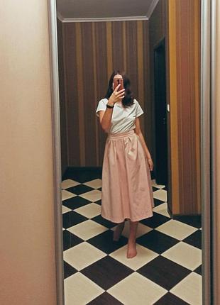 Неймовірна рожева спідниця міді befree