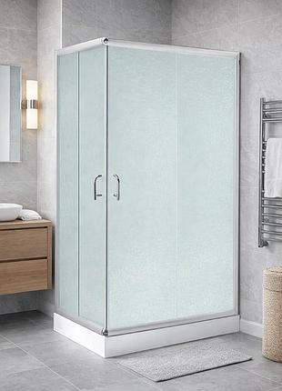 Набор:душевая кабина lidz wawel sc 120x80x185 sat.low.fr, прямоугольная,стекло мат 5 мм + душевой поддон lidz kapielka st120x80x14