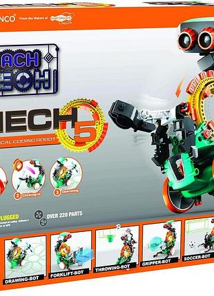 Elenco teach tech mech 5 mechanical coding robot ttc-895 stem навчальні іграшки конструктор мех 5 робот механічне кодування 2