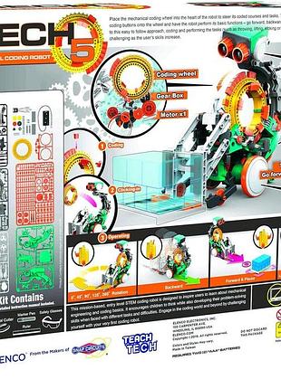 Elenco teach tech mech 5 mechanical coding robot ttc-895 stem навчальні іграшки конструктор мех 5 робот механічне кодування 3