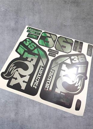 Хром наклейки на велосипед вилку перья 36 fox factory фактори фокс
