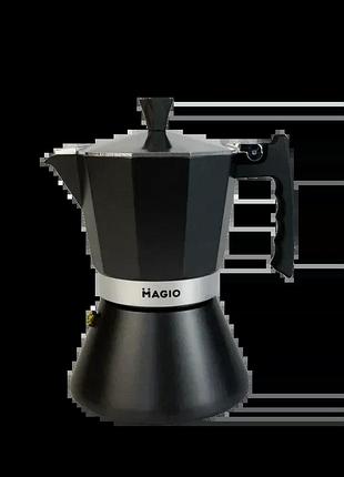 Гейзерная кофеварка magio на 300мл (6 порцій) mg-1005