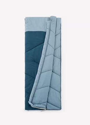 Спальний мішок для кемпінгу бавовна quechua ultimcomfort 10° cotton (200 x 80 см) синій