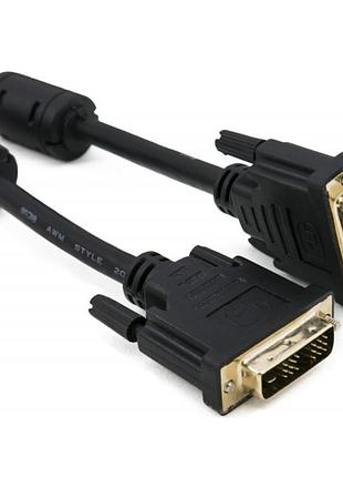 Кабель dvi-d single link, 3 метра, 28 awg, pvc, 2xferrites – extradigital