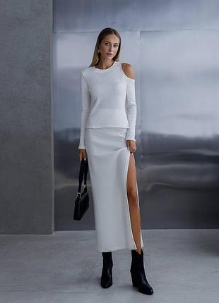 Костюм із спідницею (5 кольорів) xs,s,m,l