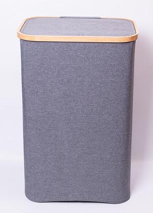 Корзина для белья с крышкой 40×30×60 (см) мягкая 70 (л) hp-41-16